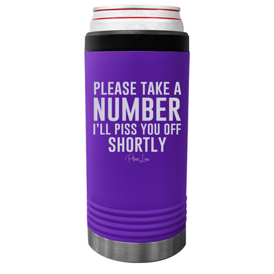 Please Take A Number Beverage Holder