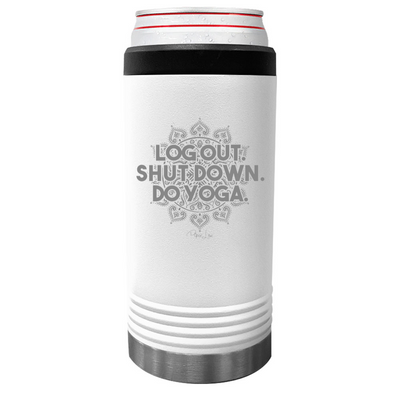 Log Out Shut Down Do Yoga Beverage Holder