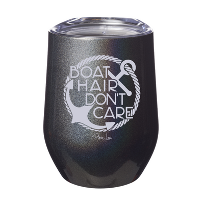 Boat Hair Don't Care 12oz Stemless Wine Cup