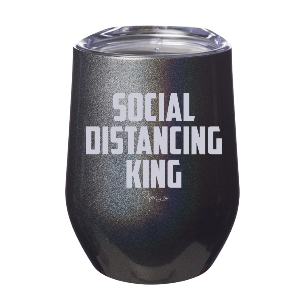 Social Distancing King Laser Etched Tumbler