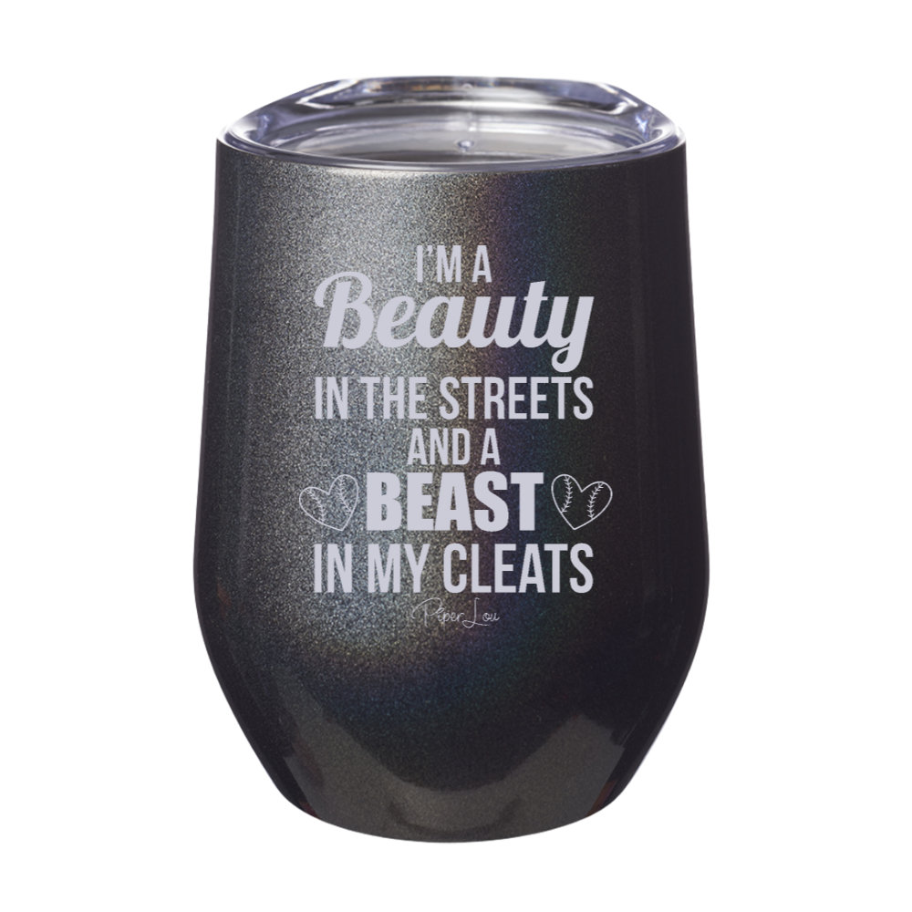 A Beast In My Cleats Laser Etched Tumbler