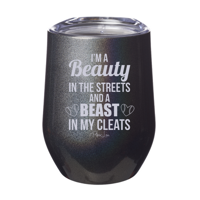 A Beast In My Cleats Laser Etched Tumbler