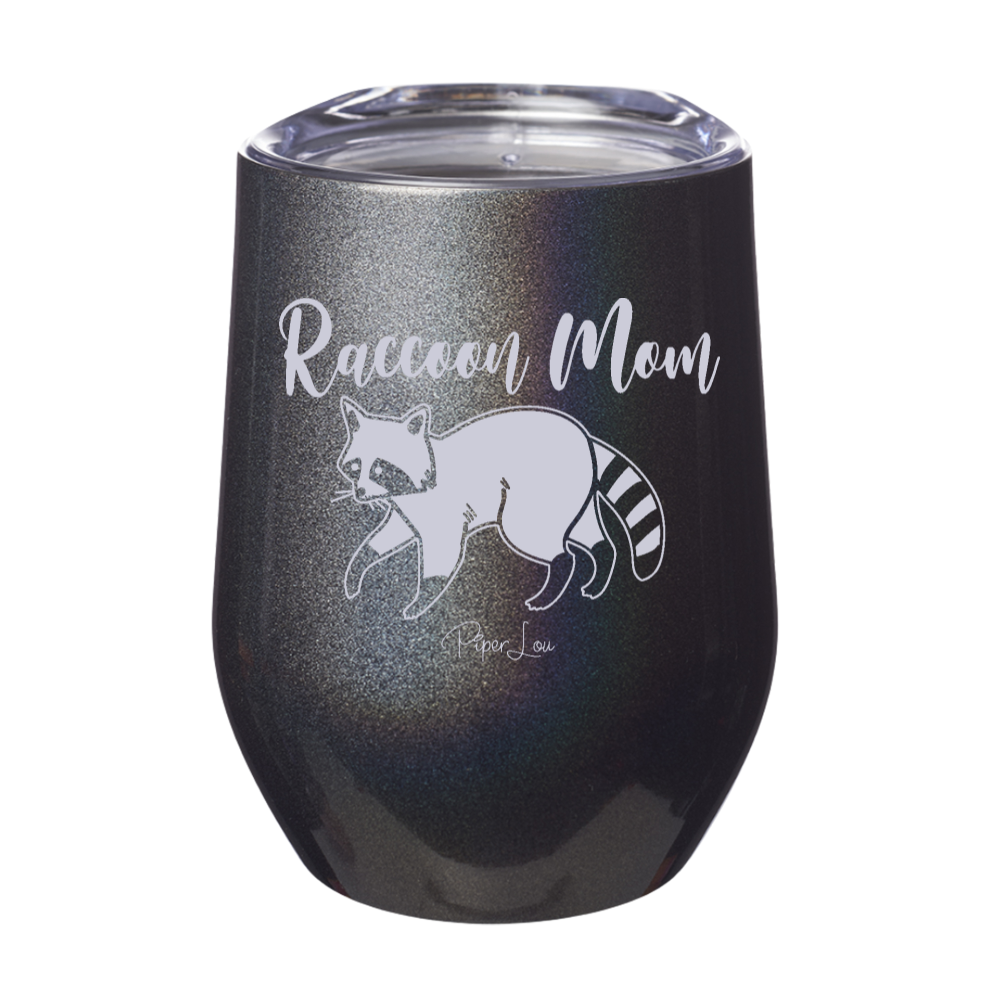 Raccoon Mom Laser Etched Tumbler