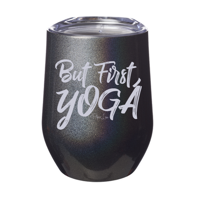 But First Yoga 12oz Stemless Wine Cup