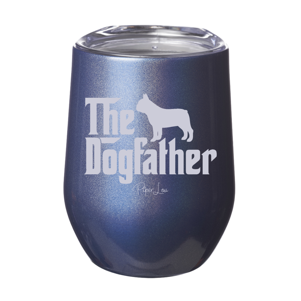 The Dogfather French Bulldog 12oz Stemless Wine Cup