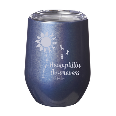 Hemophilia Awareness Sunflower Laser Etched Tumbler
