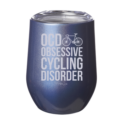 Obsessive Cycling Disorder 12oz Stemless Wine Cup