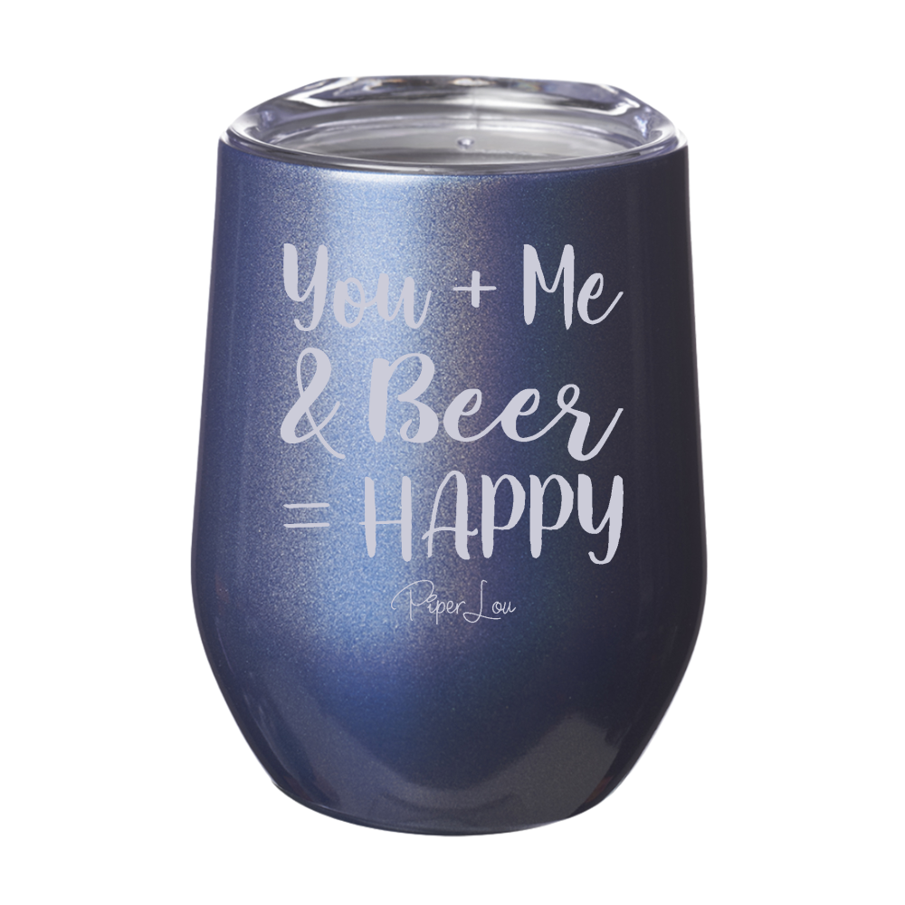 You and Me and Beer 12oz Stemless Wine Cup