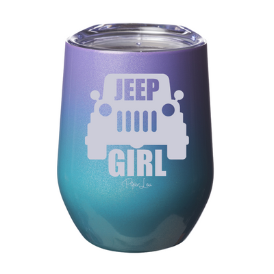 Jeep Girl 12oz Stemless Wine Cup