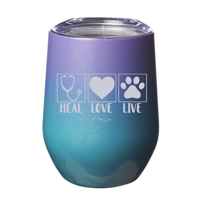 Heal Love Live Laser Etched Tumbler