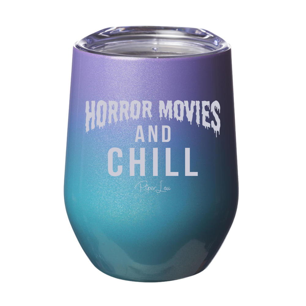 Horror Movies And Chill Laser Etched Tumbler