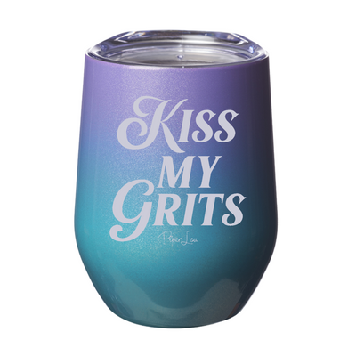 Kiss My Grits 12oz Stemless Wine Cup