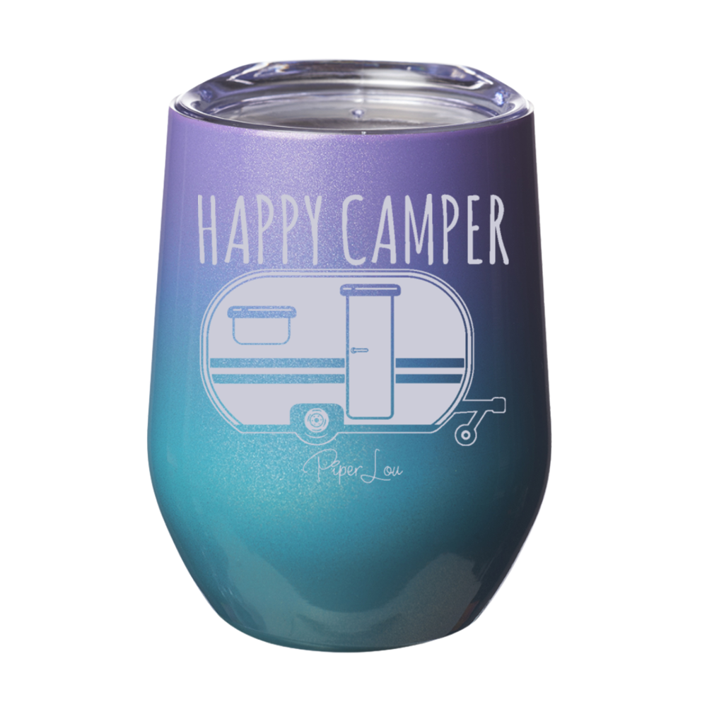 Happy Camper RV 12oz Stemless Wine Cup