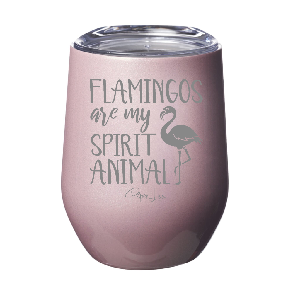 Flamingos Are My Spirit Animal Laser Etched Tumbler