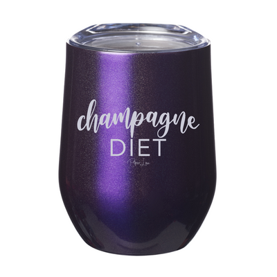 Champagne Diet Laser Etched Tumbler