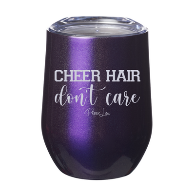 Cheer Hair Don't Care 12oz Stemless Wine Cup