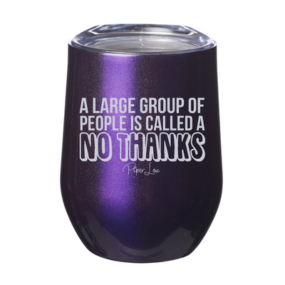 A Large Group Of People Laser Etched Tumbler