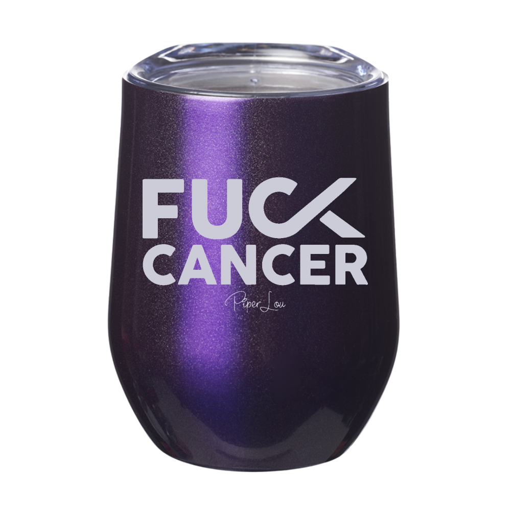 Fuck Cancer 12oz Stemless Wine Cup