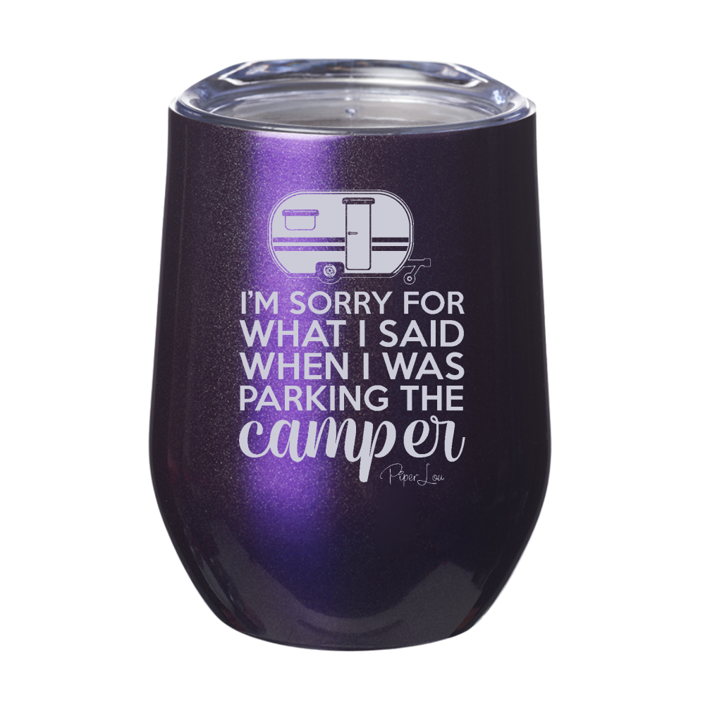 Parking The Camper 12oz Stemless Wine Cup