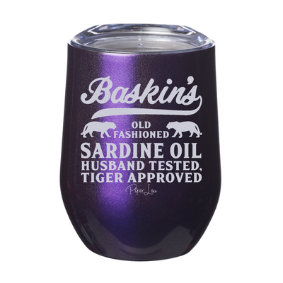 Baskin's Old Fashioned Sardine Oil 12oz Stemless Wine Cup