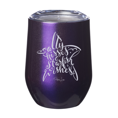 Salty Kisses & Starfish Wishes Laser Etched Tumbler