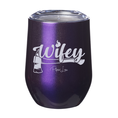 Fire Wifey Axe 12oz Stemless Wine Cup