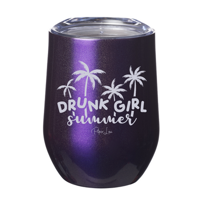 Drunk Girl Summer Laser Etched Tumbler