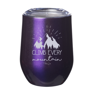 Climb Every Mountain Laser Etched Tumbler