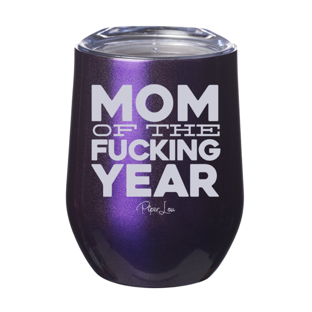 Mom Of The Fucking Year Laser Etched Tumbler
