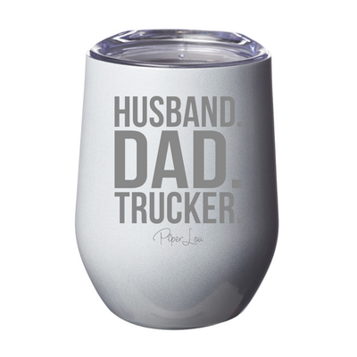 Husband Dad Trucker 12oz Stemless Wine Cup