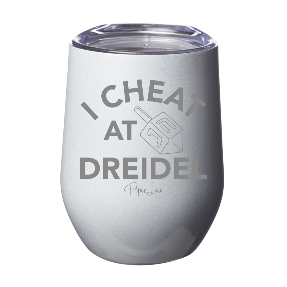 I Cheat At Dreidel 12oz Stemless Wine Cup