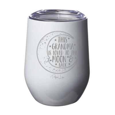 This Grandma Is Loved To The Moon And Back 12oz Stemless Wine Cup