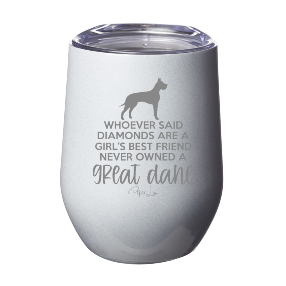Never Owned A Great Dane 12oz Stemless Wine Cup