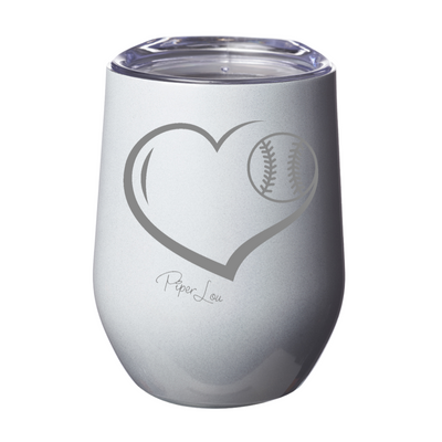 Baseball Heart 12oz Stemless Wine Cup