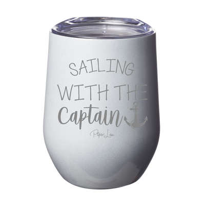 Sailing With The Captain 12oz Stemless Wine Cup