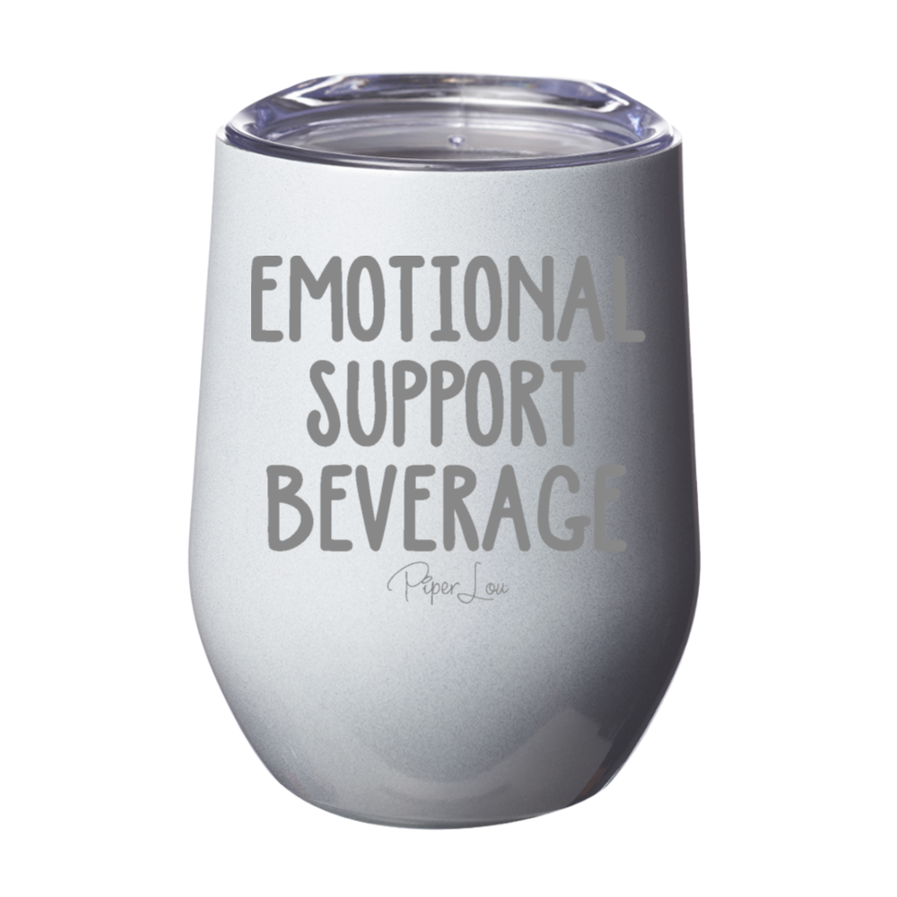 Emotional Support Beverage 12oz Stemless Wine Cup