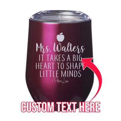 Mrs Teacher (CUSTOM) 12oz Stemless Wine Cup