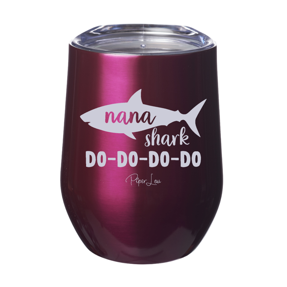 Nana Shark 12oz Stemless Wine Cup