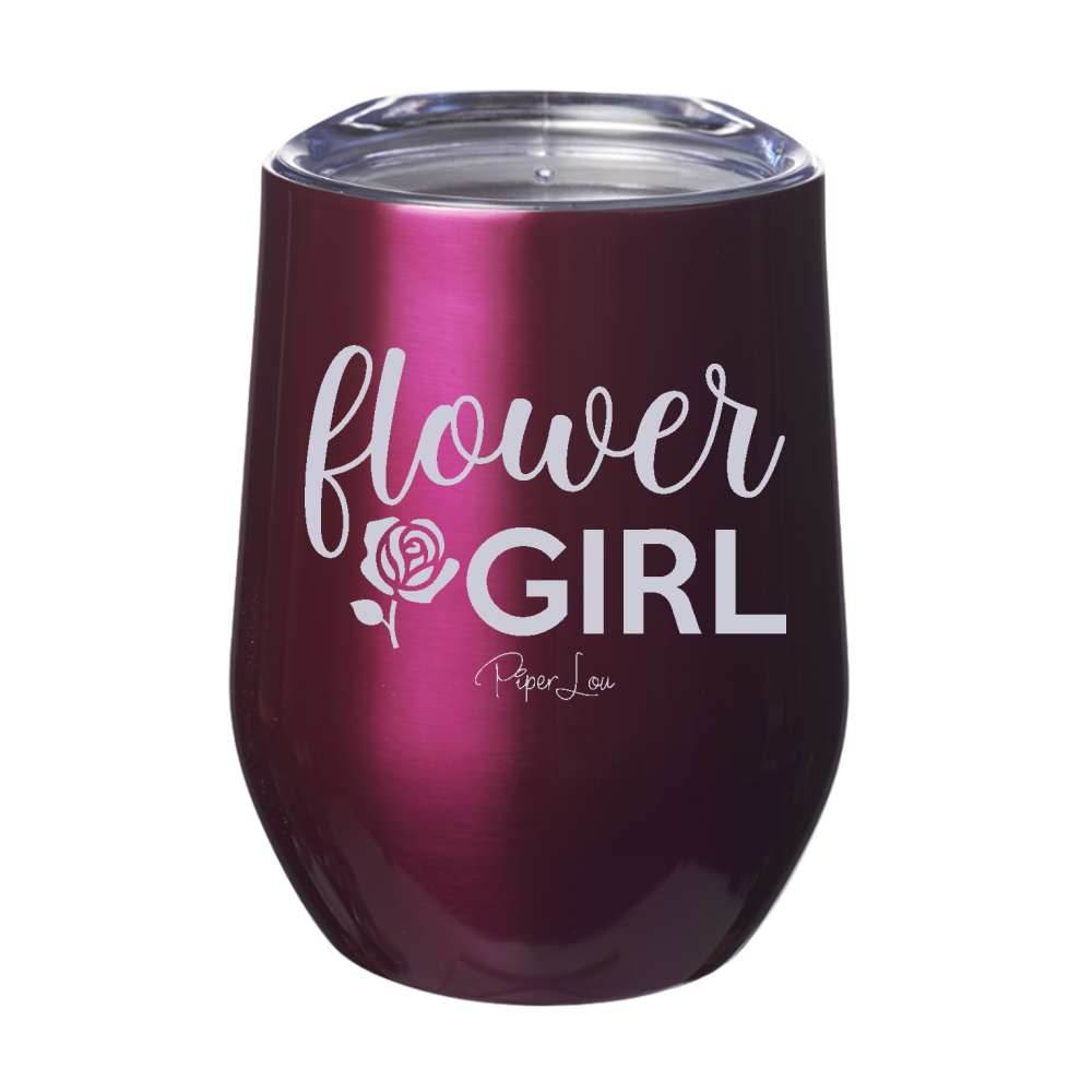 Flower Girl 12oz Stemless Wine Cup