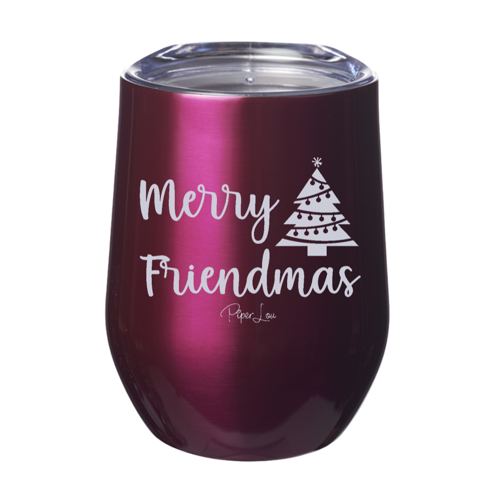 Merry Friendmas 12oz Stemless Wine Cup