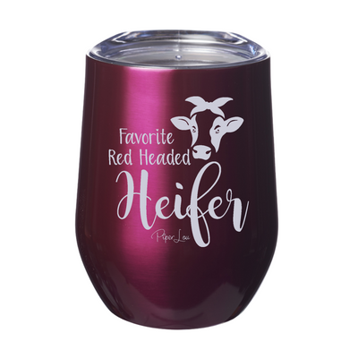 Favorite Red Headed Heifer 12oz Stemless Wine Cup
