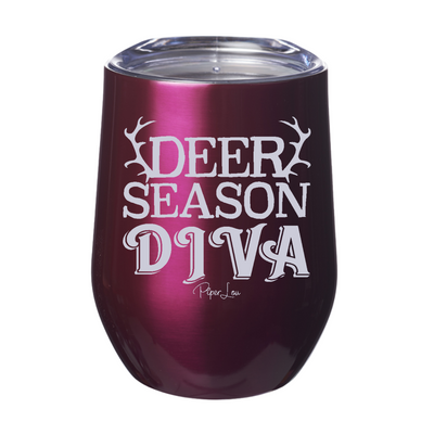 Deer Season Diva 12oz Stemless Wine Cup