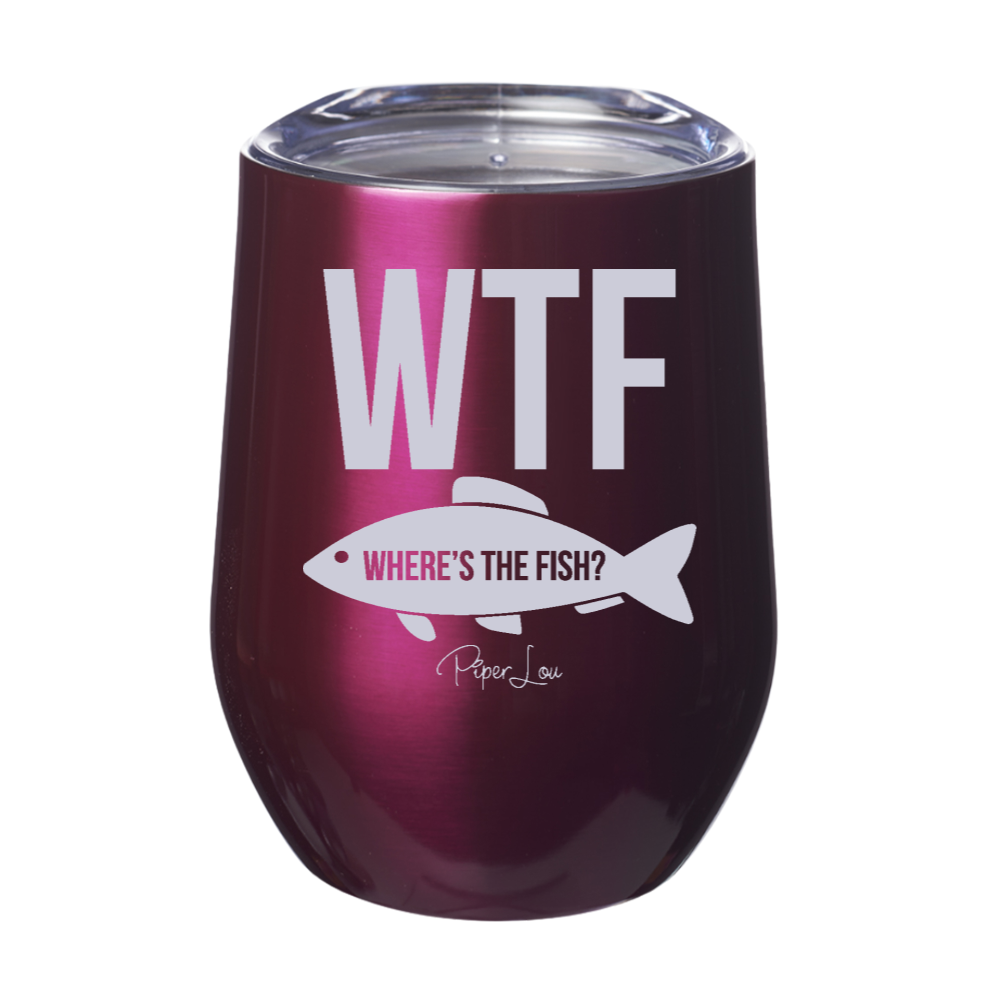 WTF Where's The Fish Laser Etched Tumbler
