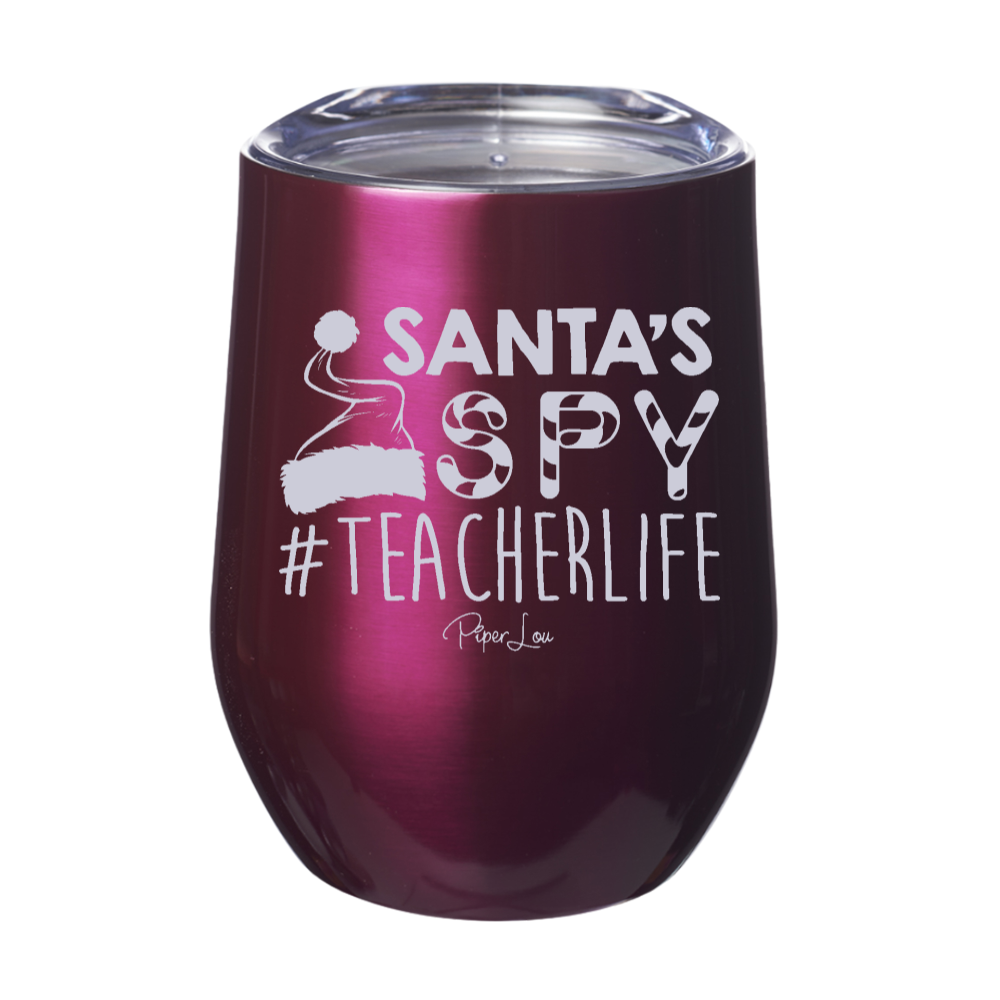 Santa's Spy 12oz Stemless Wine Cup