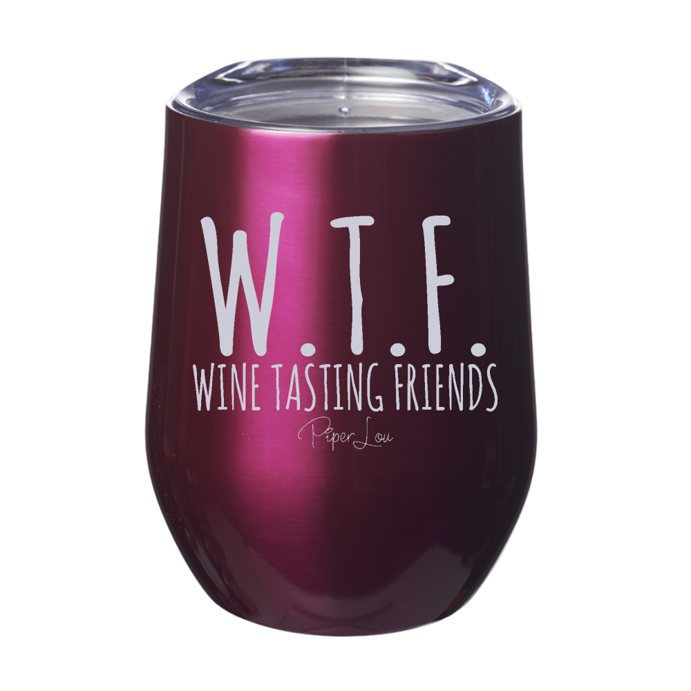 Wine Tasting Friends 12oz Stemless Wine Cup
