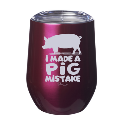 I Made A Pig Mistake 12oz Stemless Wine Cup