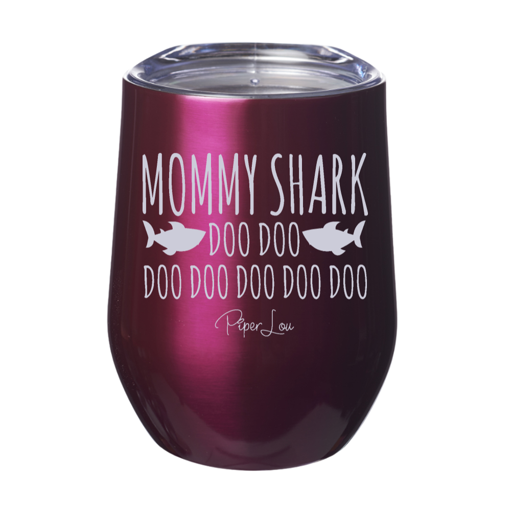 Mommy Shark Laser Etched Tumbler
