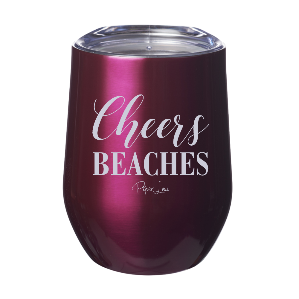 Cheers Beaches 12oz Stemless Wine Cup