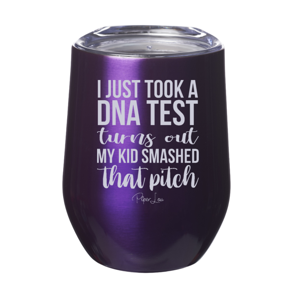 DNA Test My Kid Smashed That Pitch 12oz Stemless Wine Cup