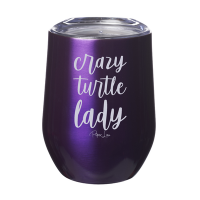 Crazy Turtle Lady 12oz Stemless Wine Cup